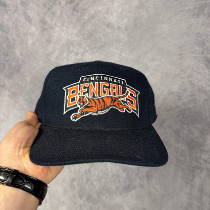 90s Black Cincinnati Bengals Sports Specialties Snapback Hat 6864
