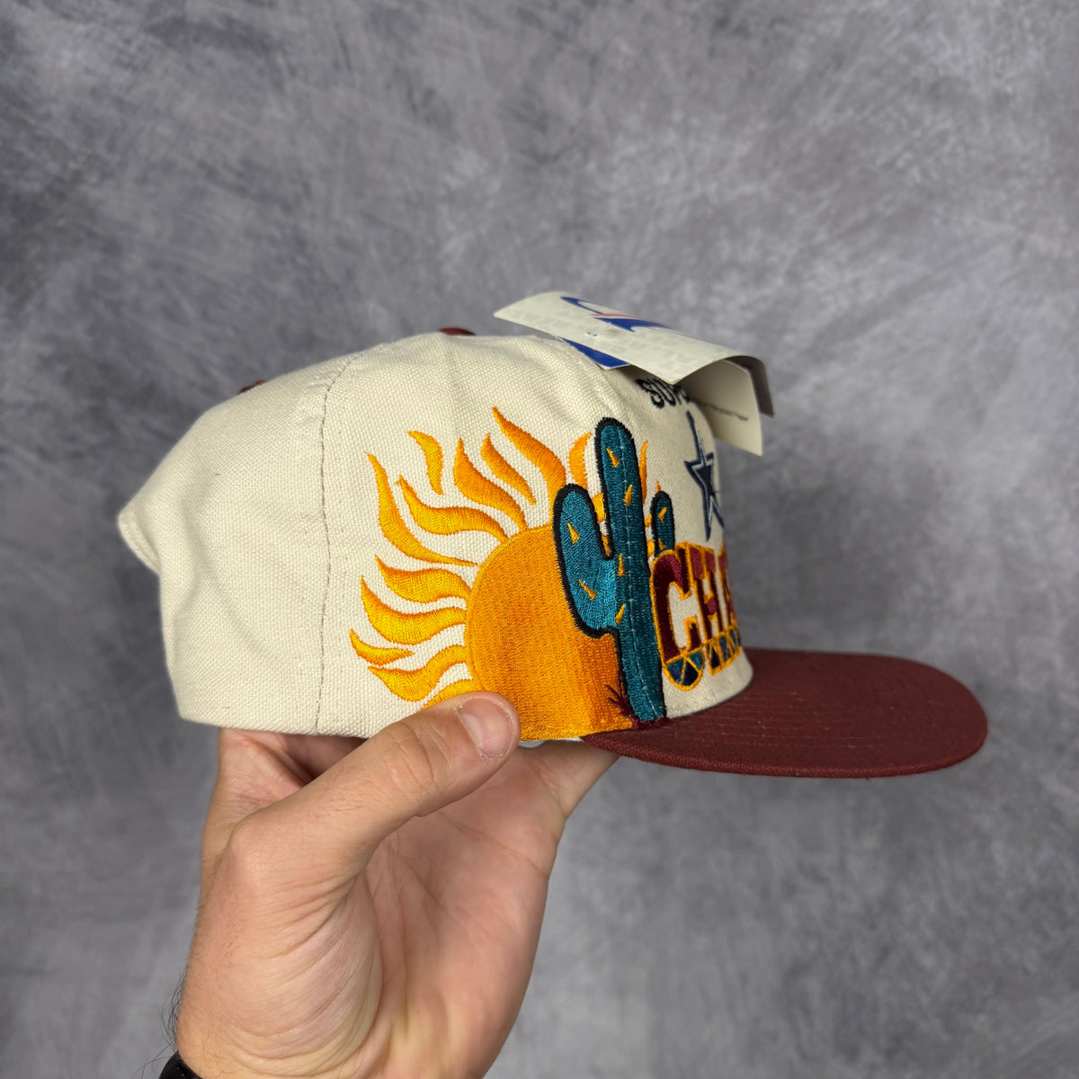 1996 Cream Dallas Cowboys Super Bowl XXX Champions Snapback Hat 6878