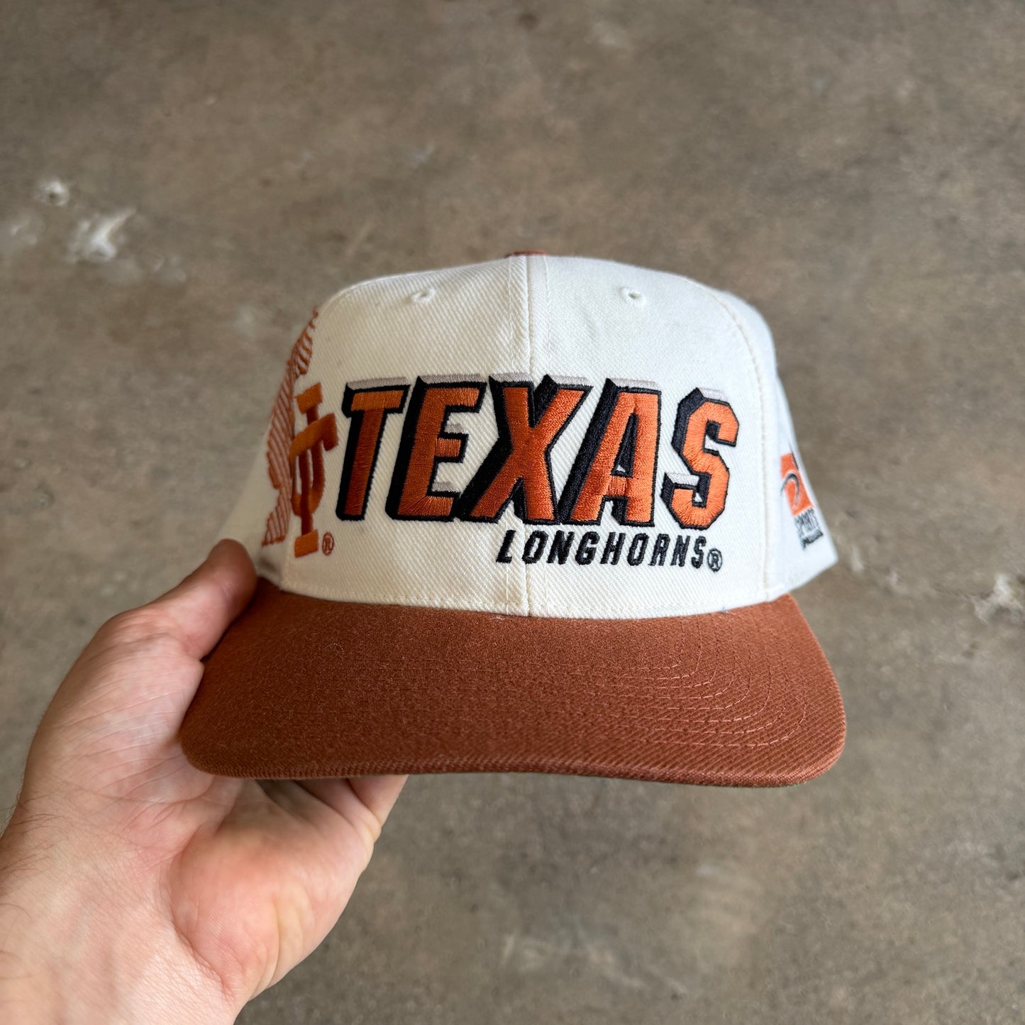 90s Cream Texas Longhorns Sports Specialties Snapback Hat 5775
