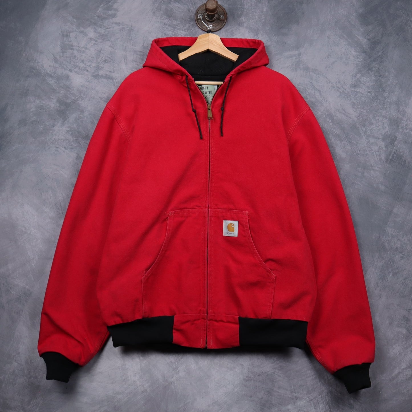 Y2K Red Carhartt Active Hooded Jacket 4799