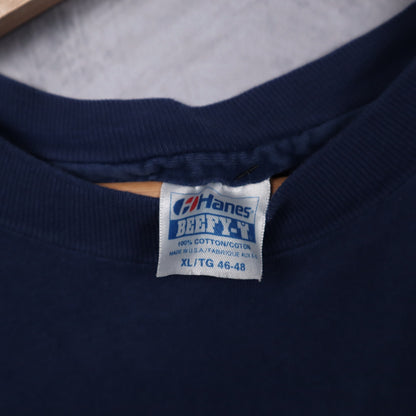 90s Navy Blue Dustys Records Tapes-CDs Shirt 4649