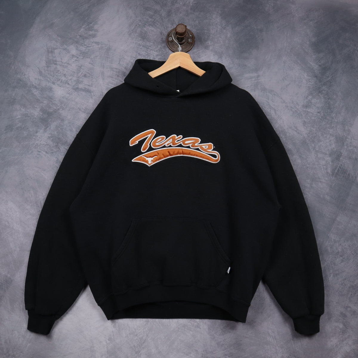 00s Black Texas Longhorns Russell Athletic Hoodie 5643