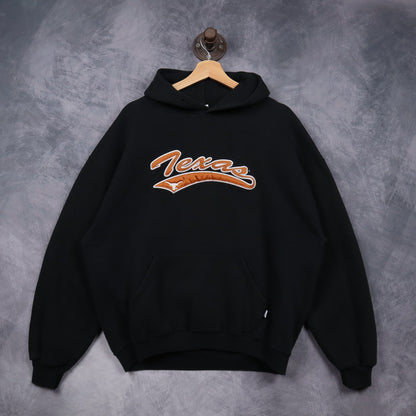 00s Black Texas Longhorns Russell Athletic Hoodie 5643