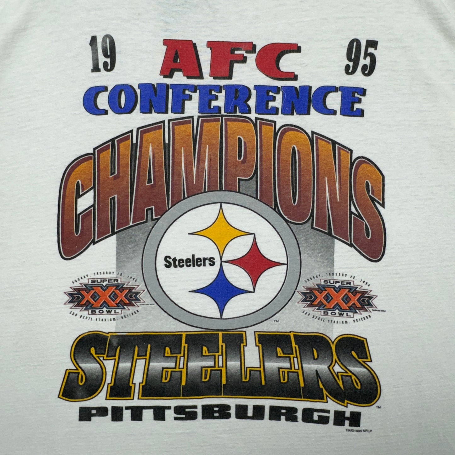 1995 White Pittsburgh Steelers Shirt 4233
