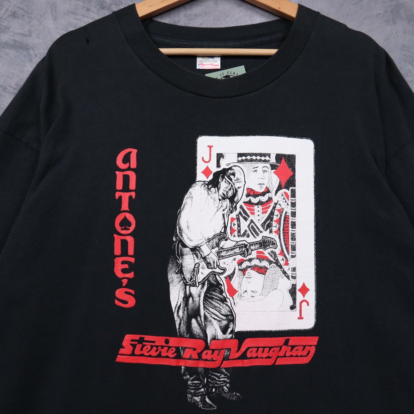 90s Black Stevie Ray Vaughan Antone's Long Sleeve Shirt 4957
