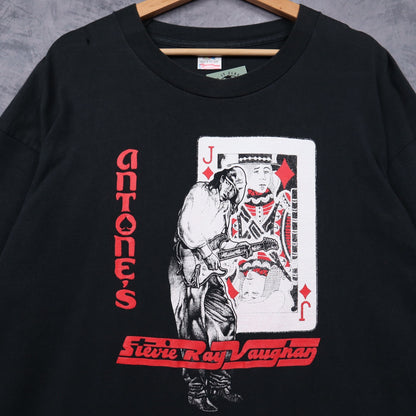 90s Black Stevie Ray Vaughan Antone's Long Sleeve Shirt 4957