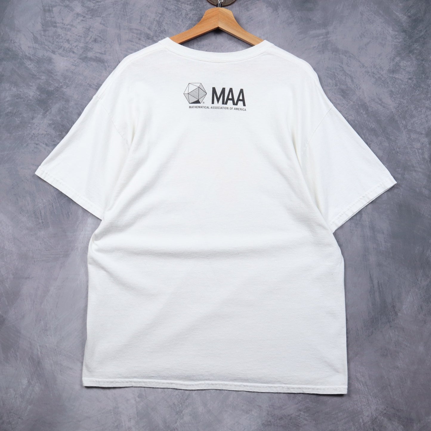 Early 2000s White Mathematics "It's Not Just For Squares" MAA Shirt 4659