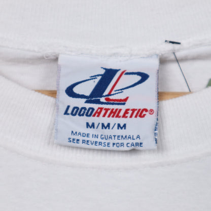 90s White Dallas Mavericks Embroidered Logo Athletic Shirt 5154