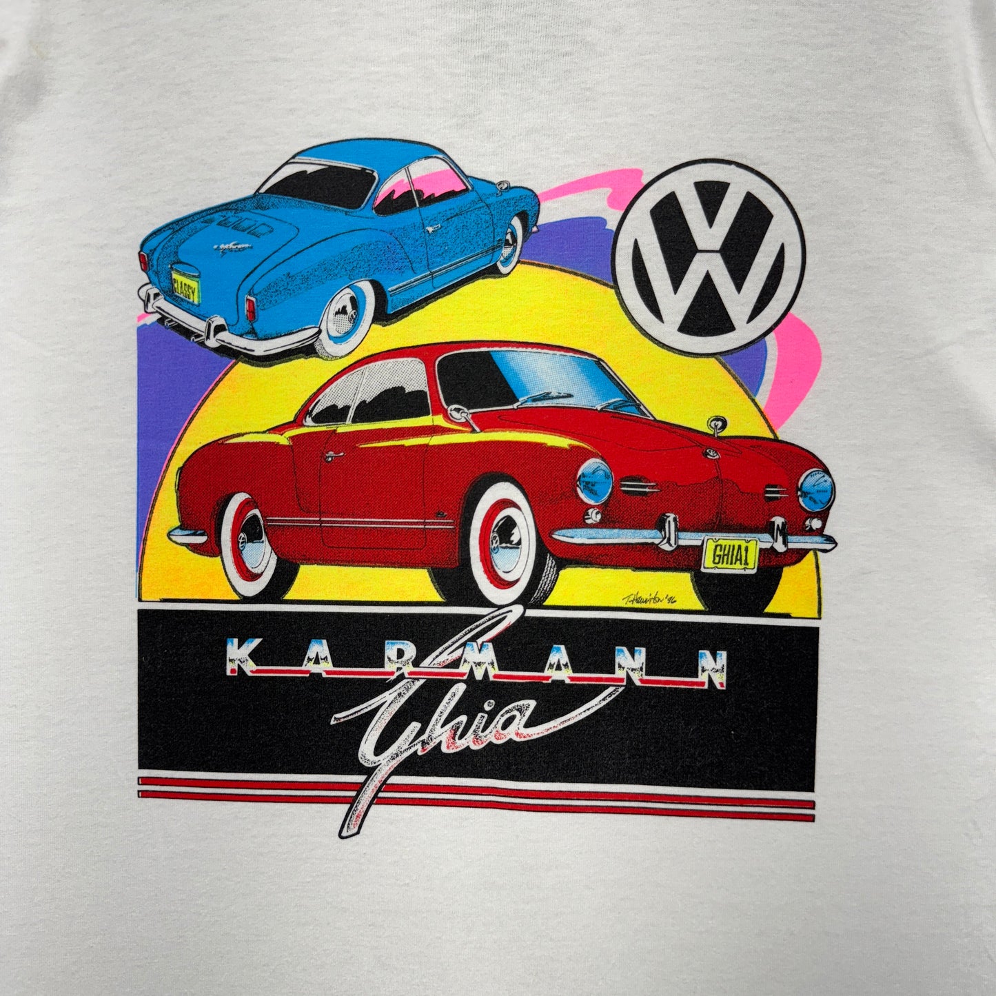90s White Volkswagen Karmann Shirt 3893