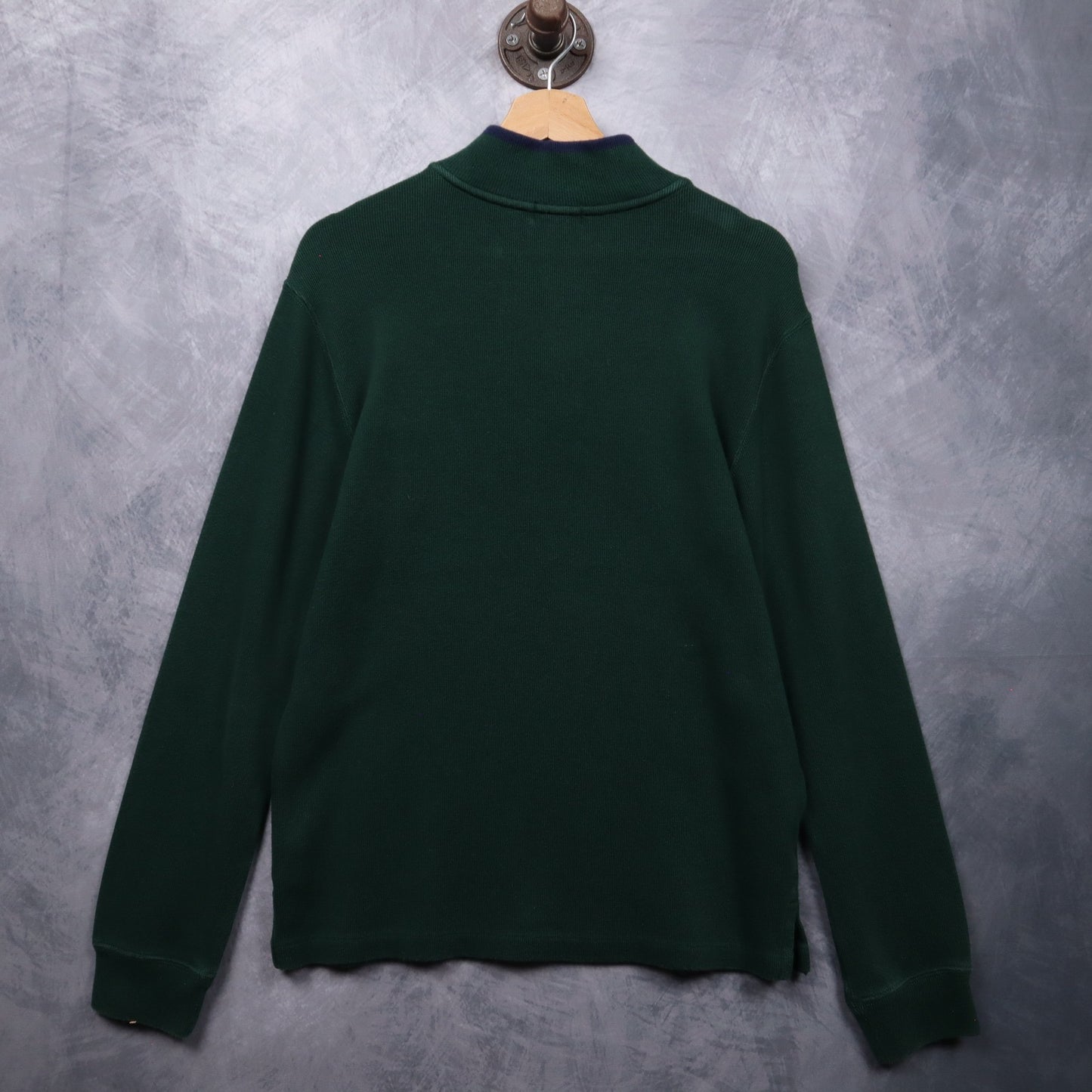 00s Green Polo Ralph Lauren Quarter Zip Sweater 4711