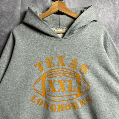 00s Grey Texas Longhorns Football Hoodie 4425