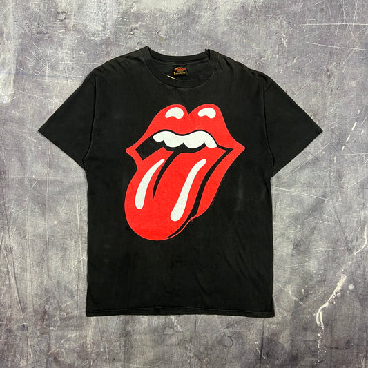 1994 Faded Black Rolling Stones Voodoo Lounge Big Tongue Graphic Shirt XL C06