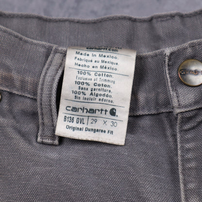 00s Grey Carhartt Double Knee Carpenter Work Pants 5060
