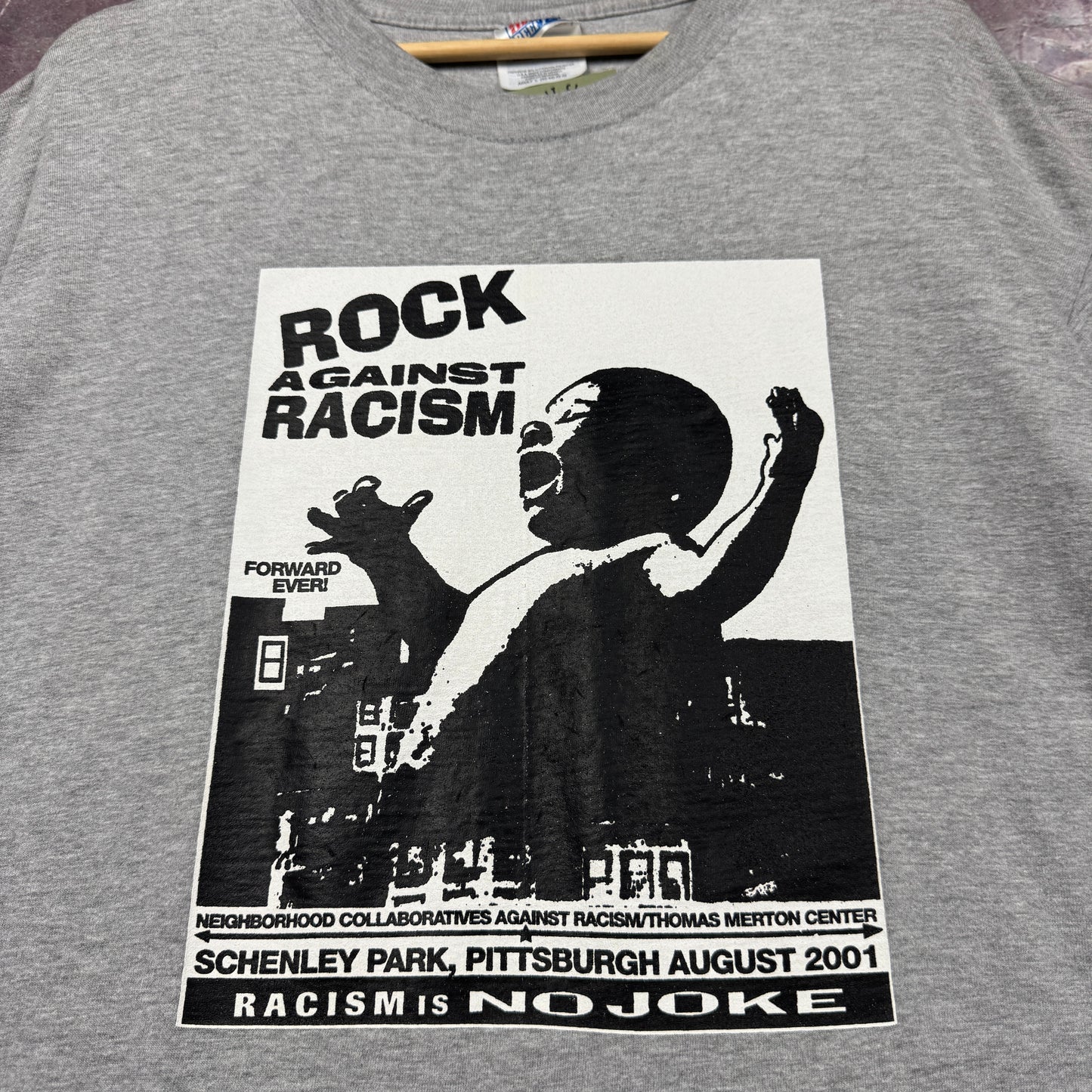 00s Grey Rock Against Racism Shirt 3673