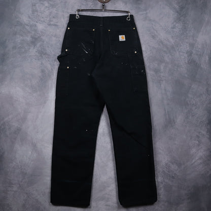 00s Black Carhartt Double Knee Carpenter Work Pants 5088