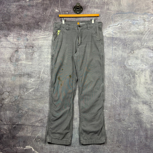 00s Gray Lightwieght Carhartt Lightweight Carpenter Work Pants 32x30 0379