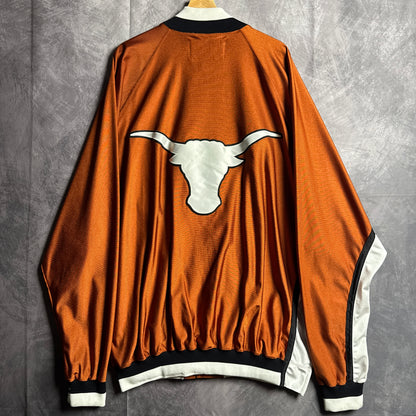 90s Orange Texas Longhorns Reebok Basketball Team Issue Warm Up 4478