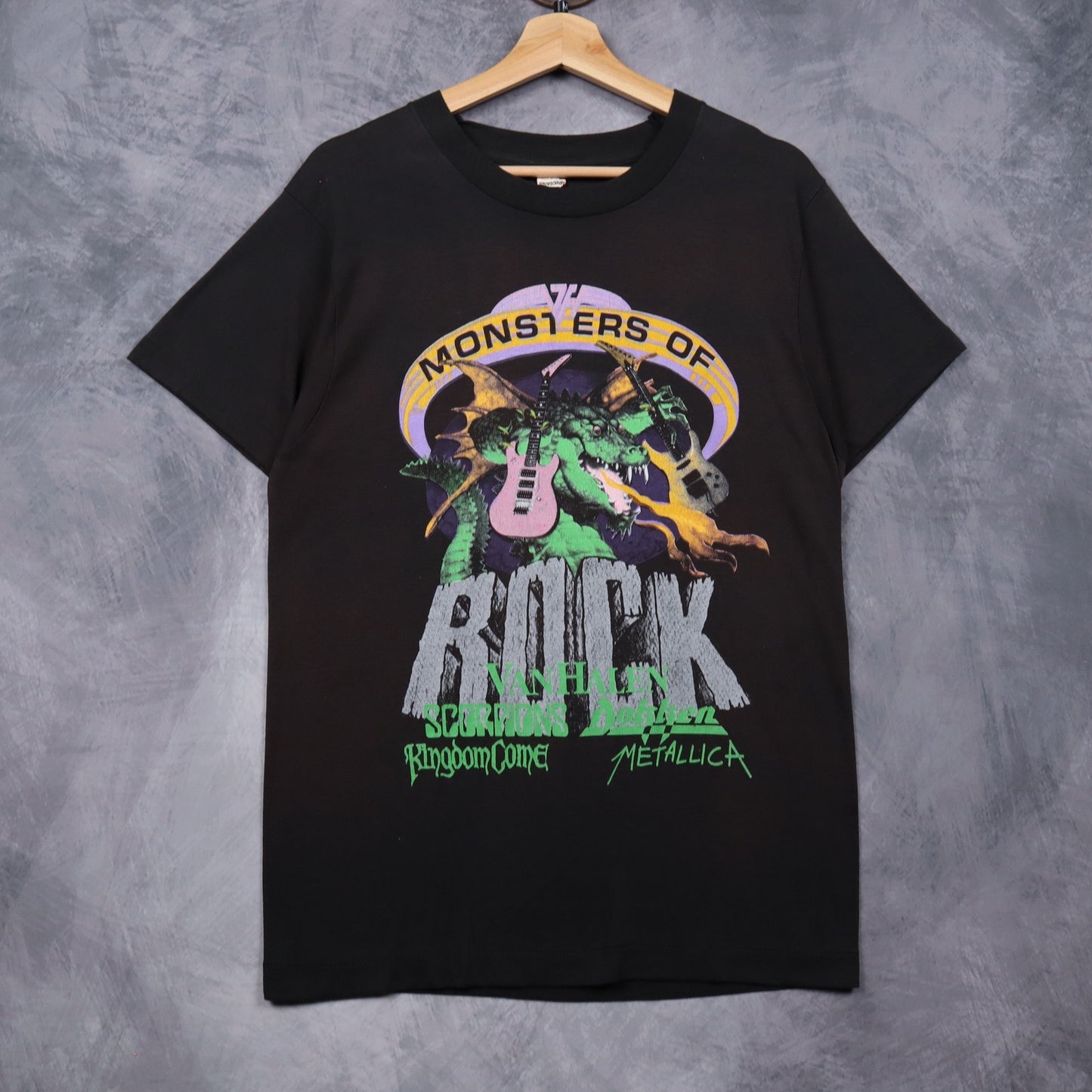 1988 Black Monsters Of Rock Tour Shirt 4940