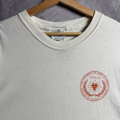 00s White Texas Longhorns College Of Natural Sciences Shirt 4524