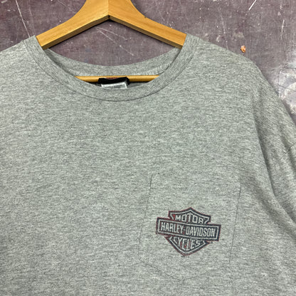 00s Grey Harley Davidson Long Sleeve Shirt 3073