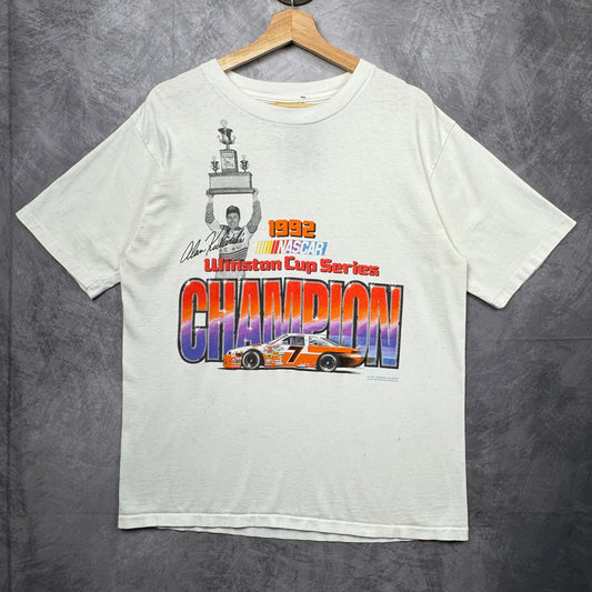 1992 White Nascar Shirt 3945