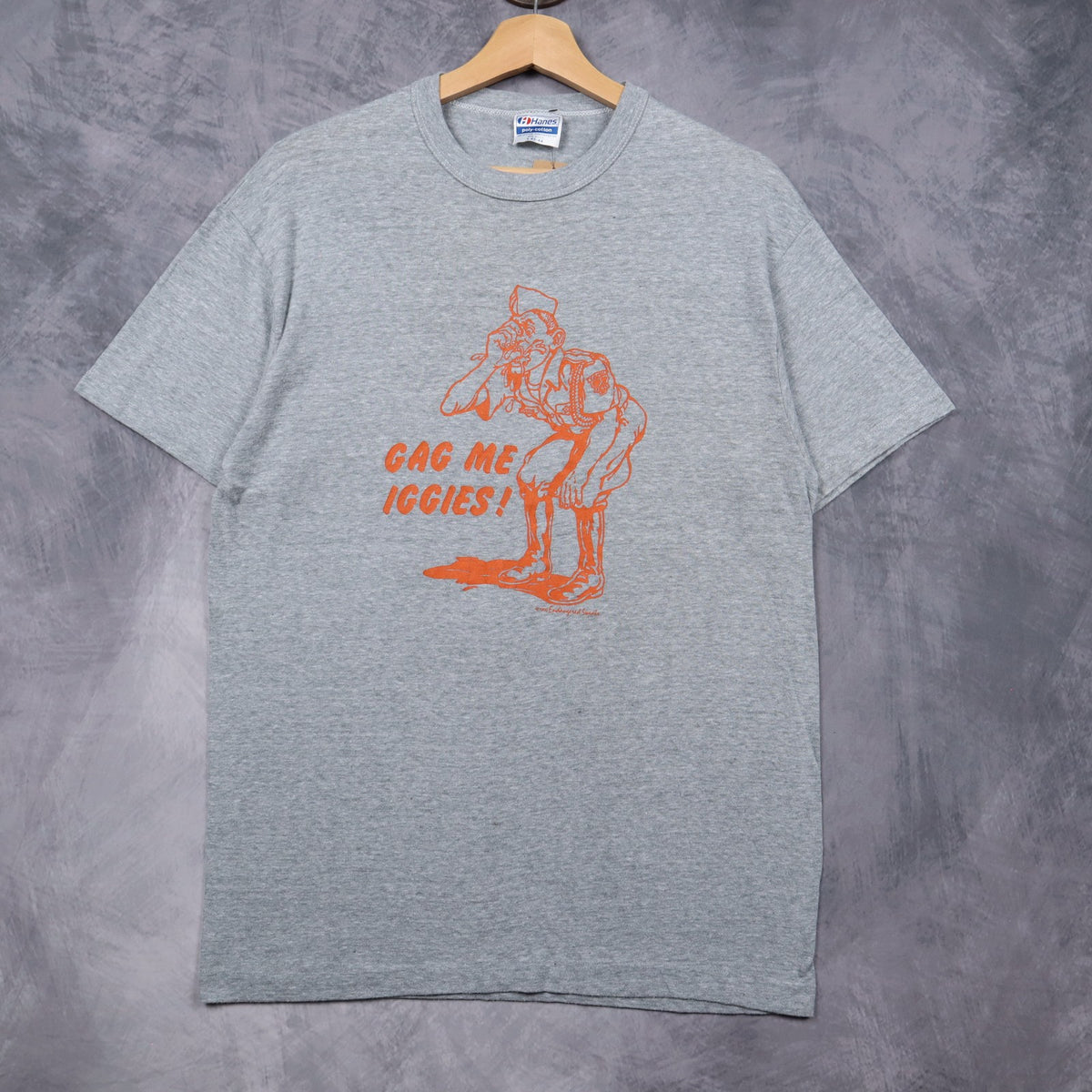 80s Grey Gag Me Iggies Shirt 5835