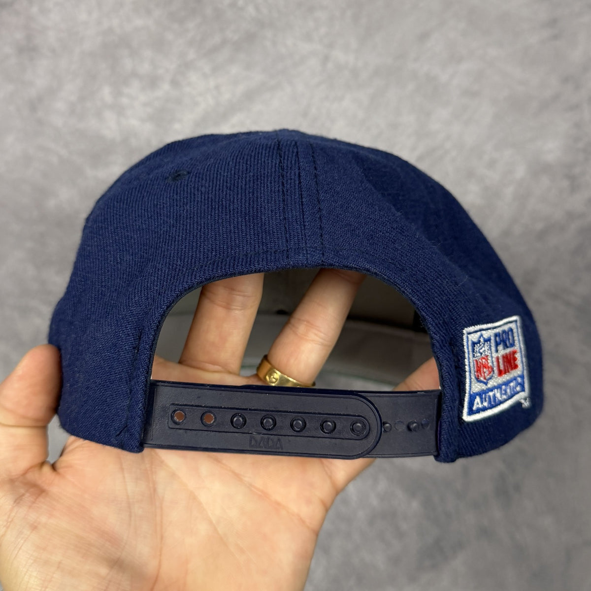 90s Navy Blue Dallas Cowboys Sports Specialties Plain Logo Snapback Hat 6857