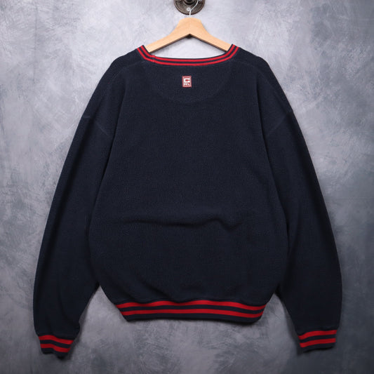 90s Navy Blue Chaps Ralph Lauren Embroidered Fleece 4715