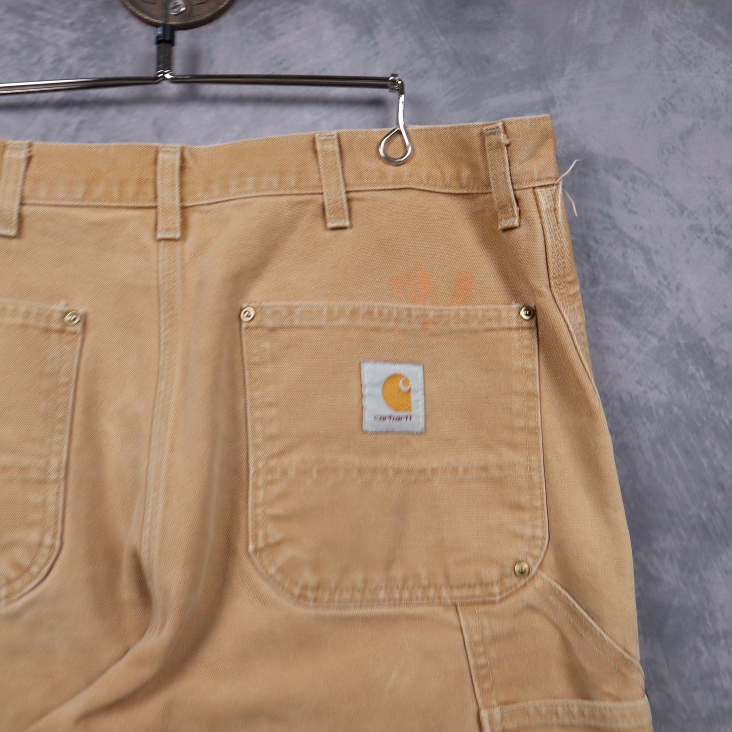 90s Tan Carhartt Double Knee Carpenter Pants 5037