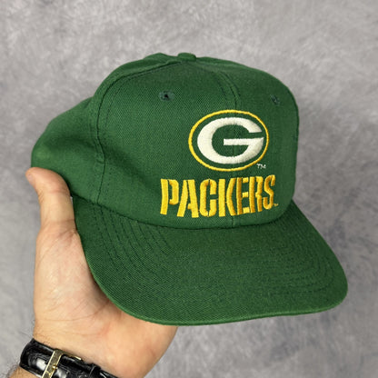90s Green Green Bay Packers Snapback Hat 6801
