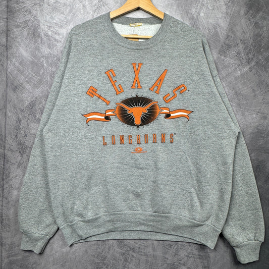 90s Grey Texas Longhorns Crewneck Sweatshirt 4365