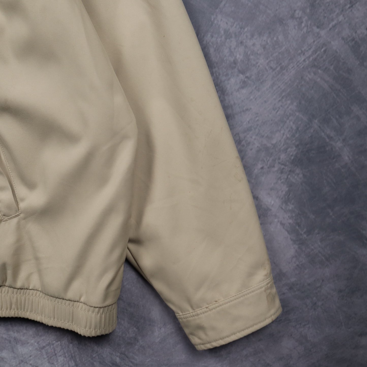 90s Tan Brown Polo Ralph Lauren Nylon Harrington Jacket 5469