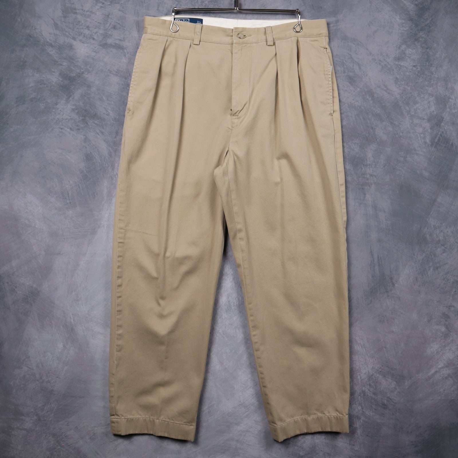 90s Tan Brown Polo Ralph Lauren Andrew Pleated Chino Pants 5231