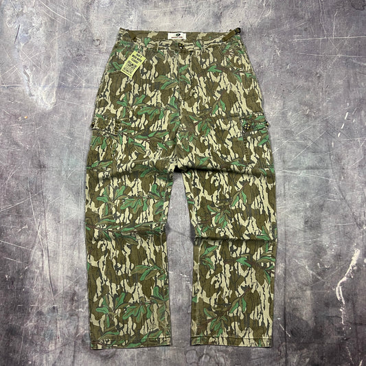 Early 00s Mossy Oak Baggy Camo Realtree Esc Cargo Pants 35x30 AW12