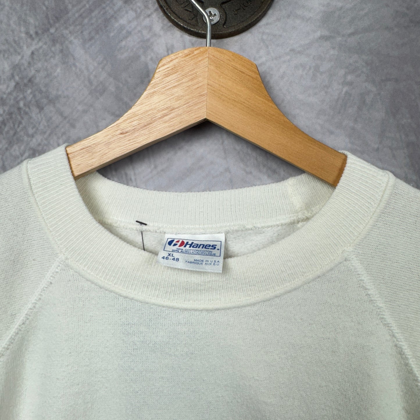 80s White Mercedes Benz Crewneck Sweatshirt 3991