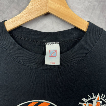 1990 Black Cincinnati Bengals Crewneck Sweatshirt 4282
