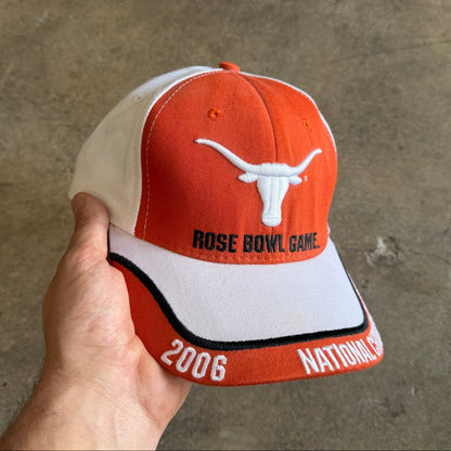 2006 Orange Texas Longhorns Rose Bowl National Championship Hat 5794
