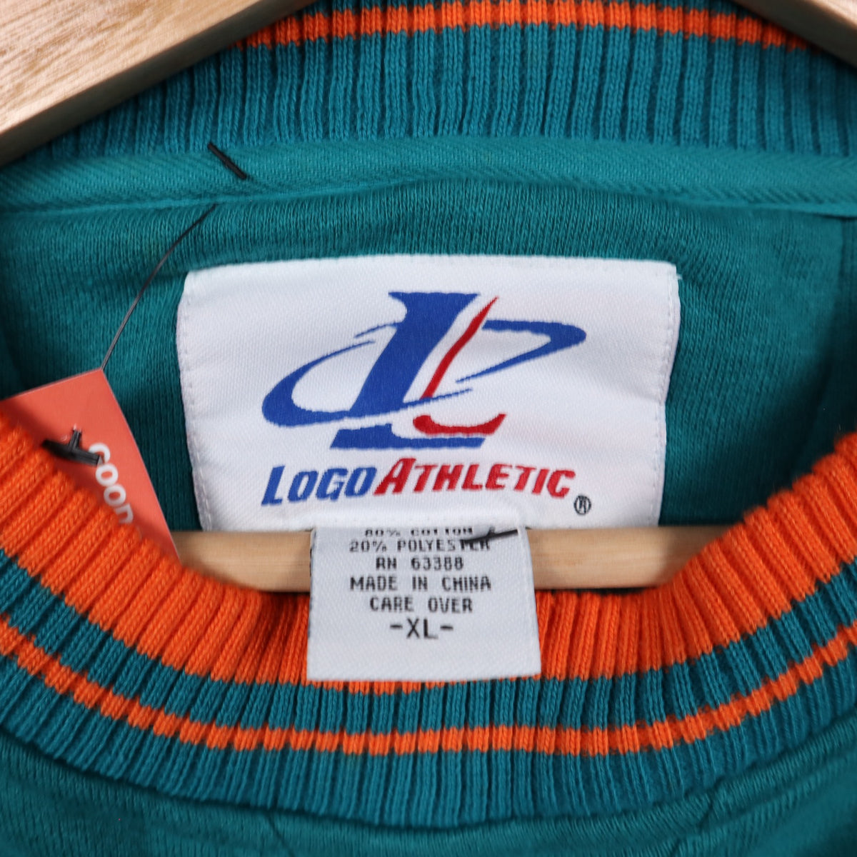 90s Teal Miami Dolphins Embroidered Crewneck Sweatshirt 6474