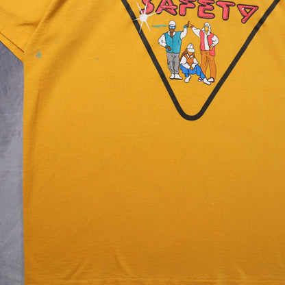 90s Yellow Rap For Safety Shirt 5417