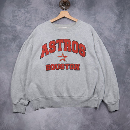 2004 Grey Houston Astros Crewneck Sweatshirt 5152