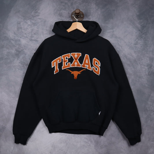 00s Black Texas Longhorns Russell Athletic Hoodie 5629