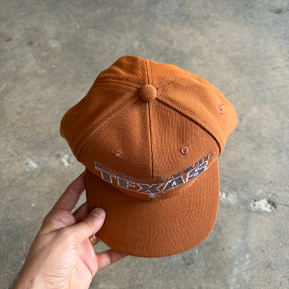 90s Burnt Orange University of Texas Snapback Hat 5786