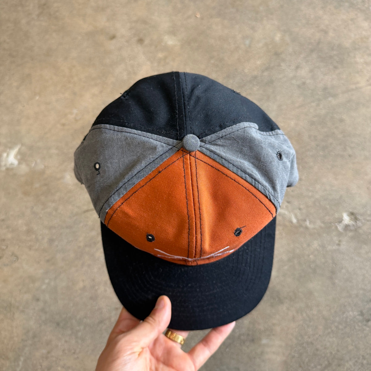 90s Orange Texas Longhorns Snapback Hat 5801