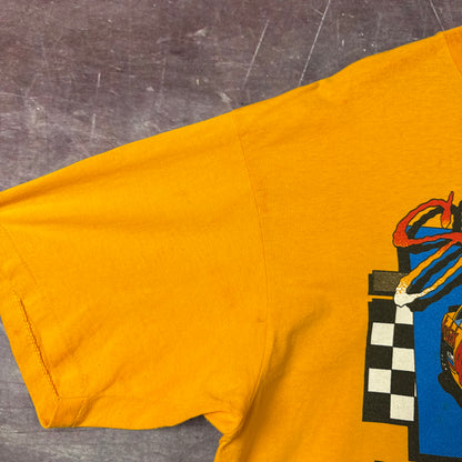 90s Yellow Kodak Nascar Shirt 3258