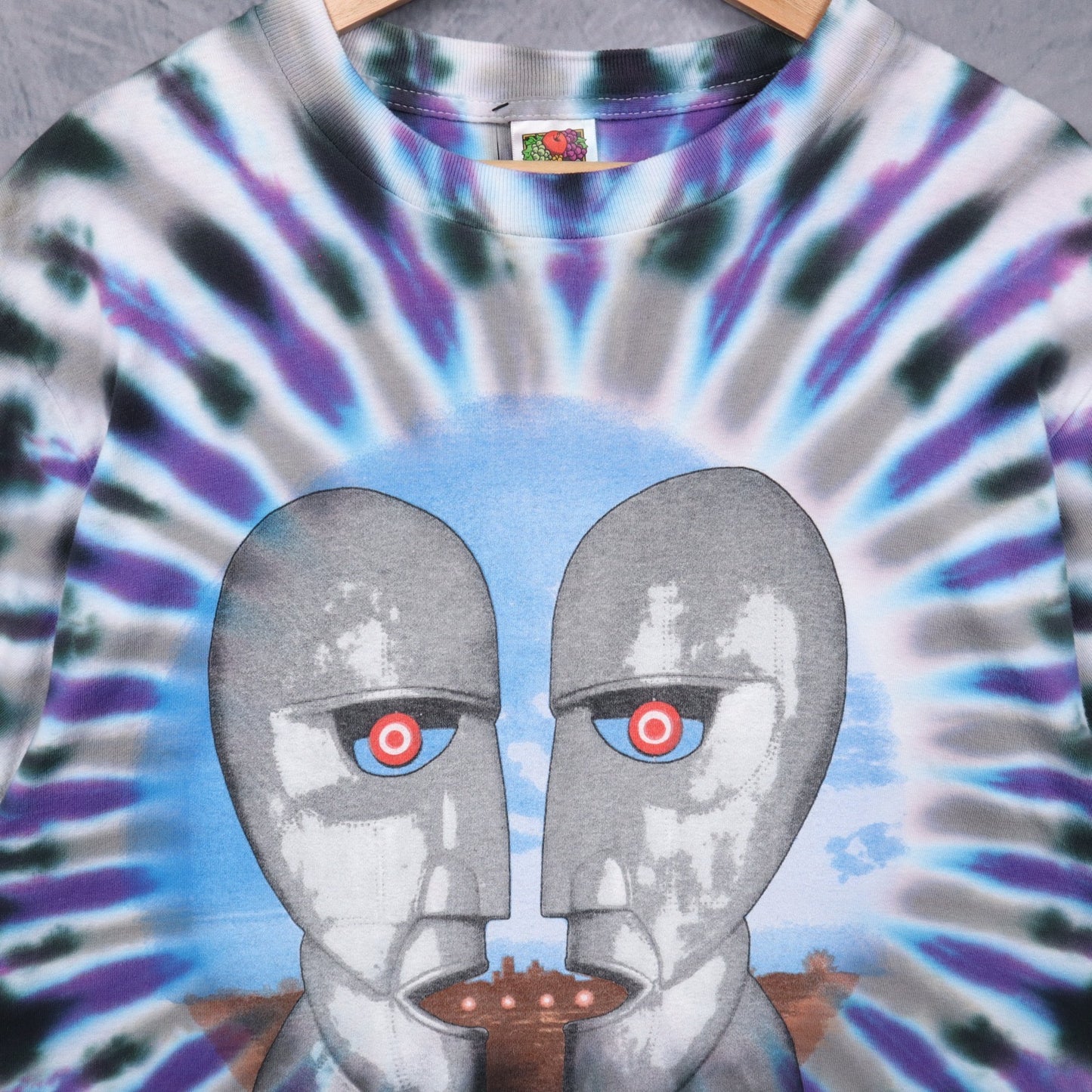 90s Purple Tie Dye Pink Floyd Division Bell Shirt 4928