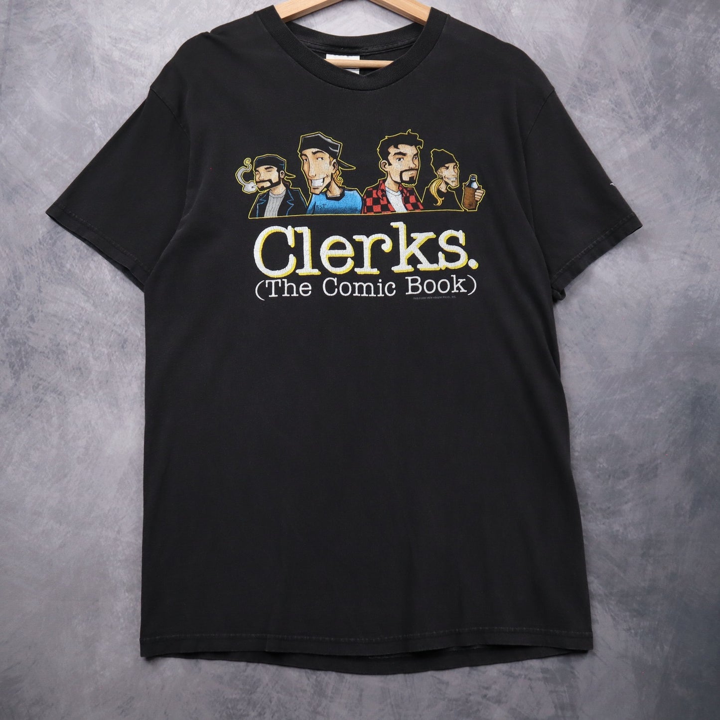 1998 Black Clerks The Comic Book Shirt 4669