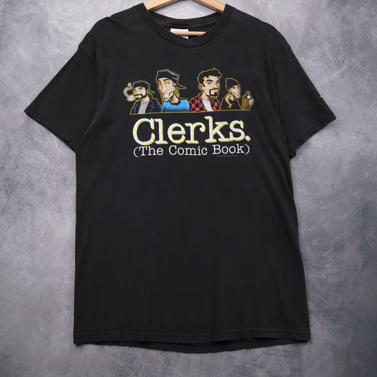 1998 Black Clerks The Comic Book Shirt 4669
