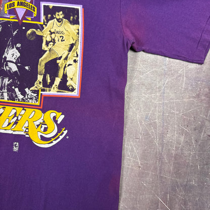 90s Purple Lakers Magic Shirt 3288