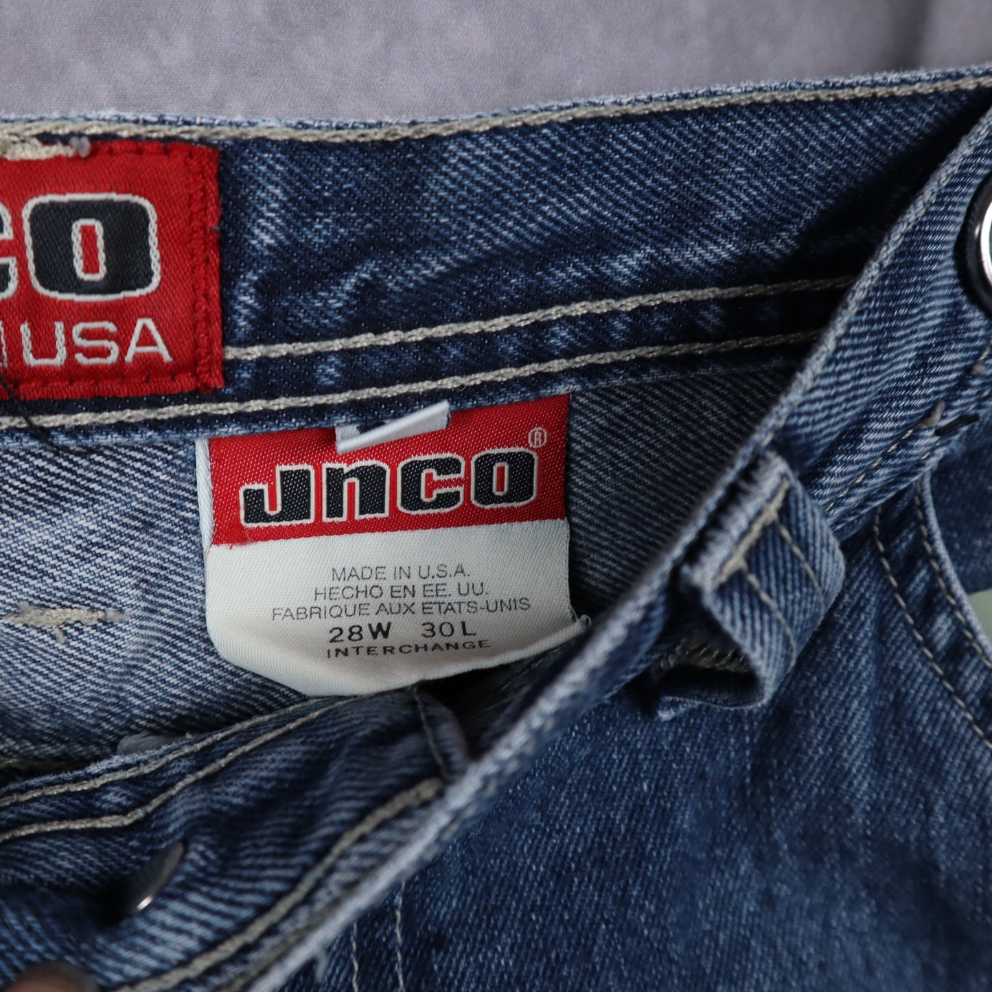 Y2K JNCO Medium Wash Baggy Denim Jeans 5064