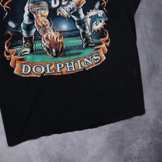 00s Black Miami Dolphins Shirt 6750